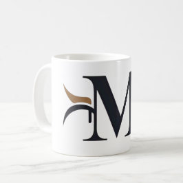 Caneca De Café Mug com o logotipo da letra "M"