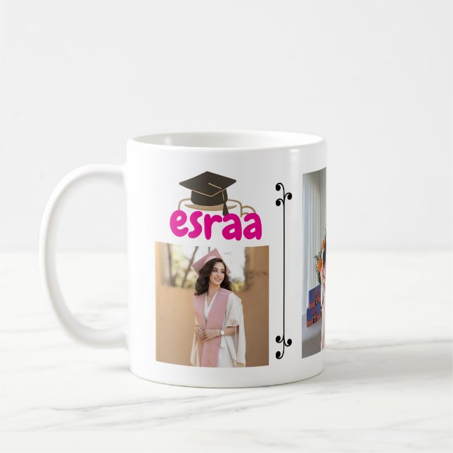 Caneca De Café Mug com o nome do Formando e foto | Personalizado (Esquerda)