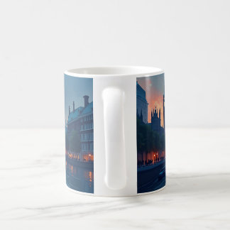 Caneca De Café Mug com pôr do sol