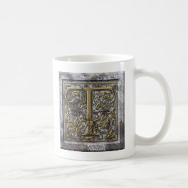 Caneca De Café Mug com "T" inicial