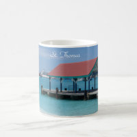Mug com vista à Rua. Porto Thomas, navio de cruzei