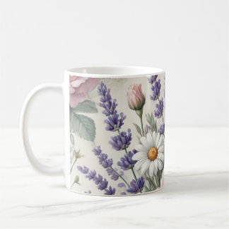 Caneca De Café Mug com Watercolor Floral Pattern 2/6