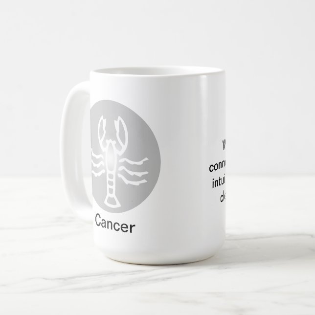 Caneca De Café Mug - Cor bodiaca do Cancer (Frente Esquerda)