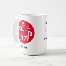 Mug - Cor do Zodíaco para Aries