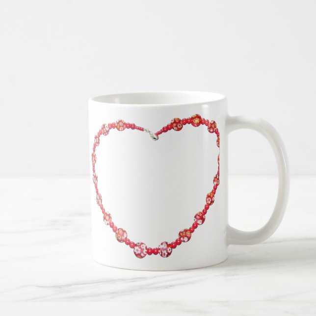 Caneca De Café Mug - Coração Vermelho Com Cama (Direita)