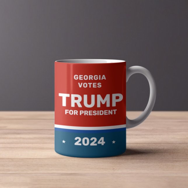 Caneca De Café Mug da Campanha de Trump do Estado Personalizado (Criador carregado)