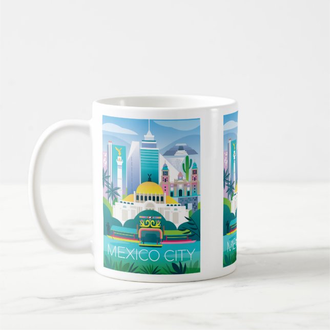 Caneca De Café Mug da Cidade do México (Esquerda)