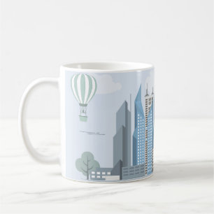 Caneca De Café Mug da Vida na Cidade Moderna - Cena na Rua Urbana