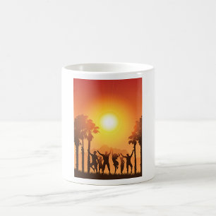 Caneca De Café Mug Dançante De Festa De Verão