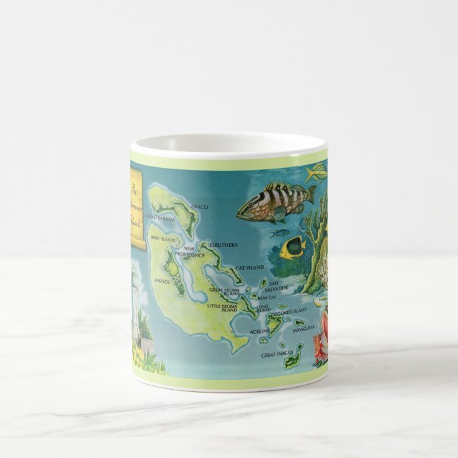 Caneca De Café Mug das Ilhas Bahama (Centro)