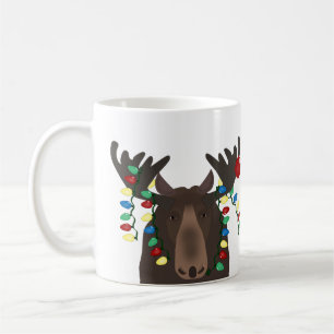 Caneca De Café Mug de alce de Natal