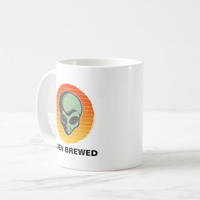 Caneca De Café Mug de alienígena (Frente Esquerda)