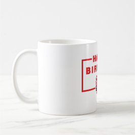 Caneca De Café Mug de aniversário feliz único - Celebrar em estil