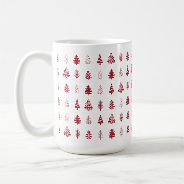 Caneca De Café Mug de árvore de Natal escandinavo (Esquerda)