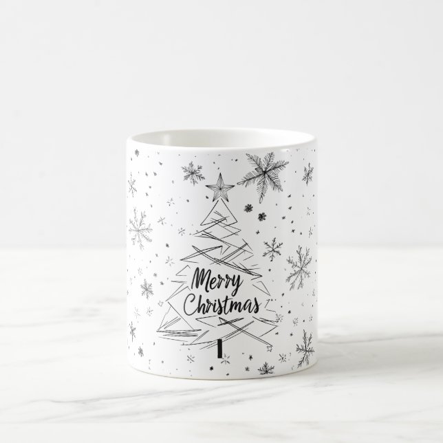 Caneca De Café Mug de Árvore de Natal Moderno (Centro)