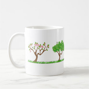 Caneca De Café Mug de Árvore Quatro Seasons