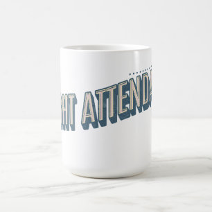 Caneca De Café Mug de Atendedor de Voo Perturbado Personalizado