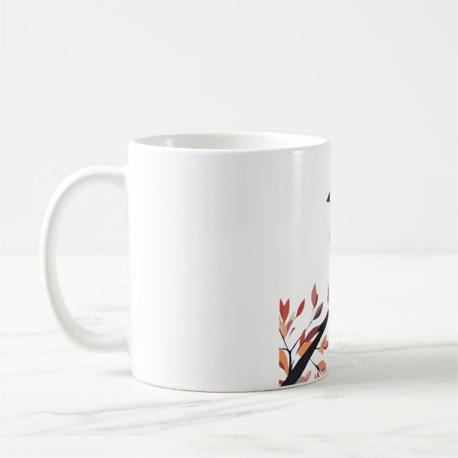 Caneca De Café Mug de aves vibrante (Esquerda)