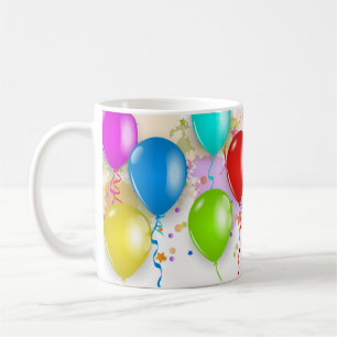 Caneca De Café Mug de balão colorido - Personalizar