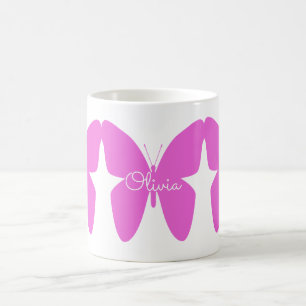 Caneca De Café Mug de borboleta personalizada