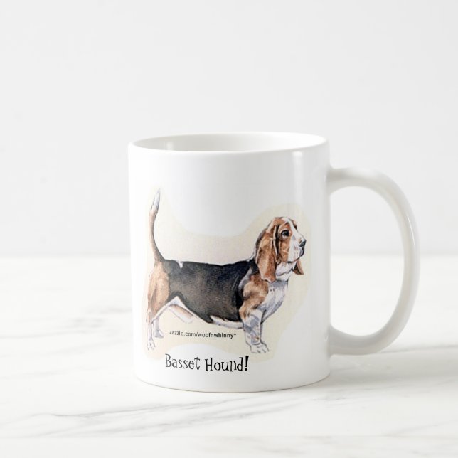 Caneca De Café Mug de Caça-Basset (Direita)