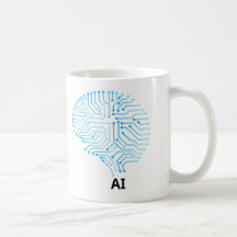 Mug de café AI - Design baseado na tecnologia futu