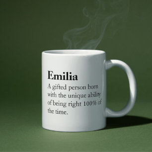 Caneca De Café Mug de café com definição sarcástica personalizada
