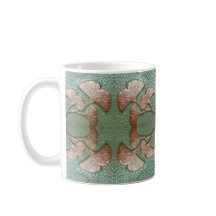 Mug de café com Design de folha Gingko