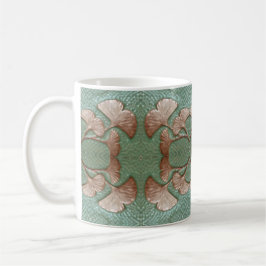 Caneca De Café Mug de café com Design de folha Gingko