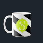 Caneca De Café Mug de café com distribuição de monograma moderno<br><div class="desc">Padrões de café. Disponível em várias cores e padrões.</div>