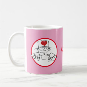 Caneca De Café Mug de café com fada de coração personalizada