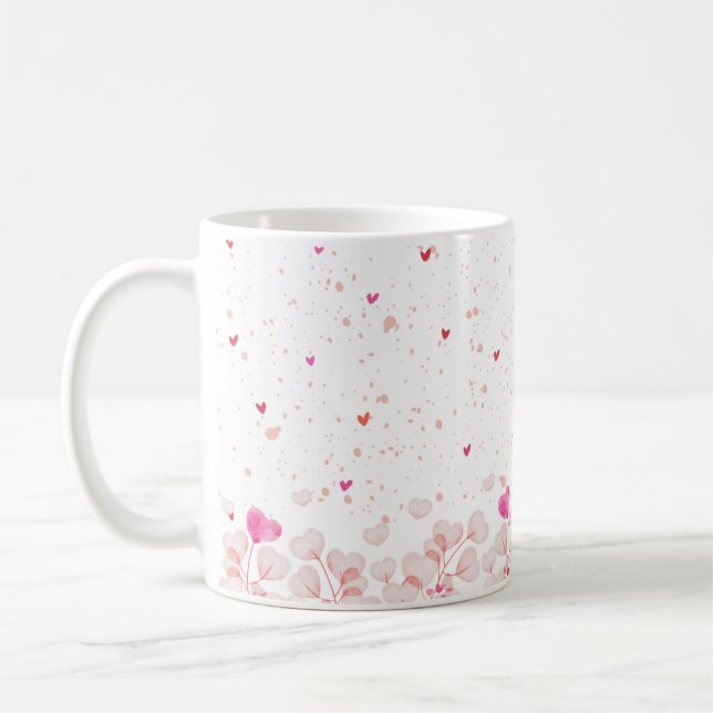 Caneca De Café Mug De Café Com Flor Rosa (Esquerda)