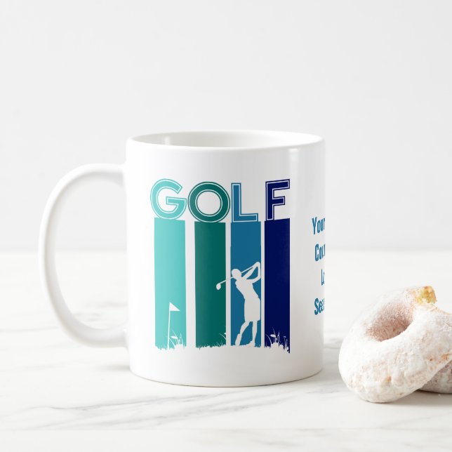 Caneca De Café Mug de café com golfe personalizado (Com Donut)