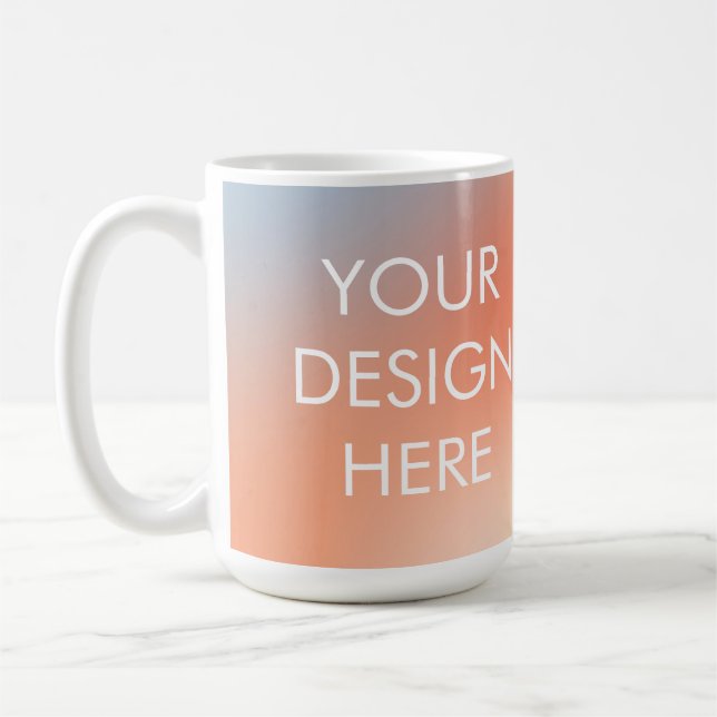 Caneca De Café Mug de café com gradiente de vegetação personaliza (Esquerda)