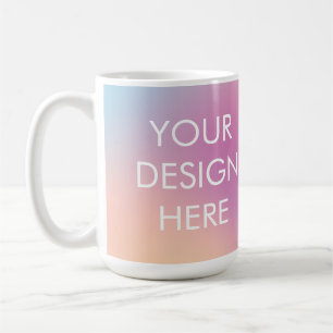 Caneca De Café Mug de café com gradiente de vegetação personaliza