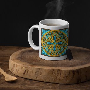 Caneca De Café Mug de café com padrão marroquino