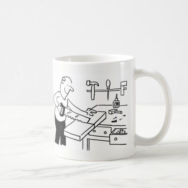 Caneca De Café Mug de café com uma ilustração do carpinteiro (Direita)