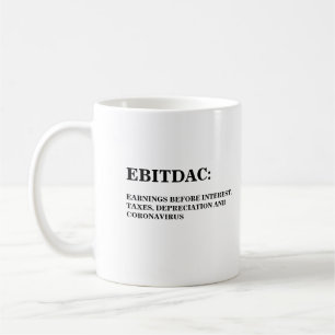 CANECA DE CAFÉ MUG DE CAFÉ DA CONTABILIDADE FINANCEIRA DO EBITDA