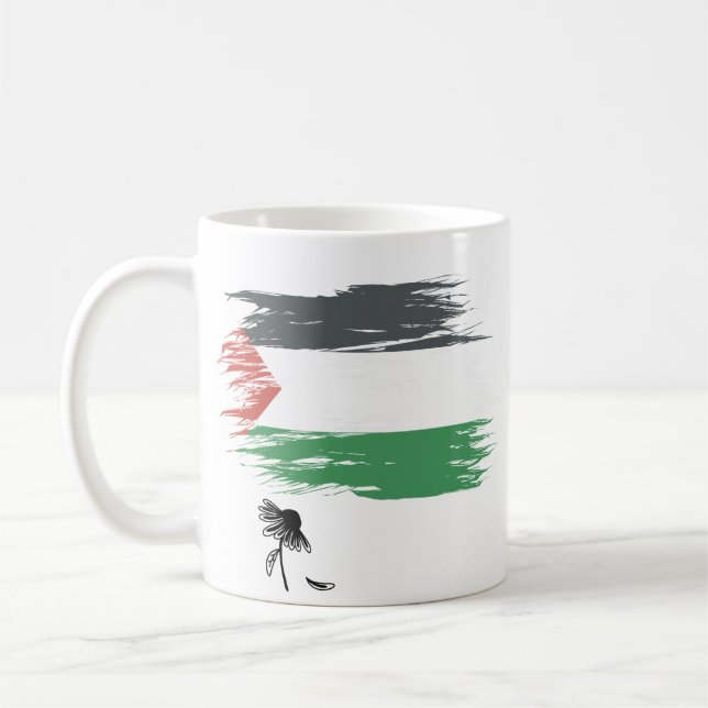 Caneca De Café Mug de café da Palestina | Bandeira Distante, Marg (Esquerda)