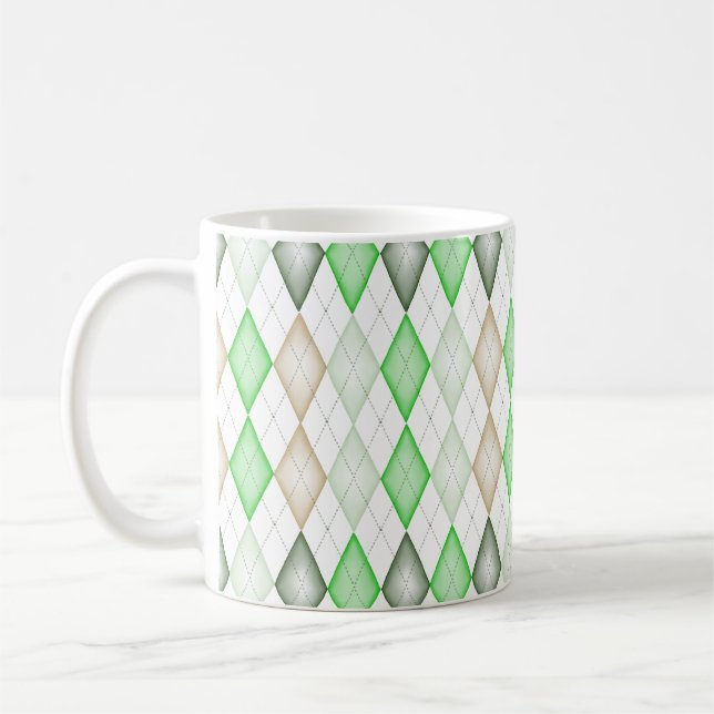 Caneca De Café Mug de Café de Argyle Verde (Esquerda)