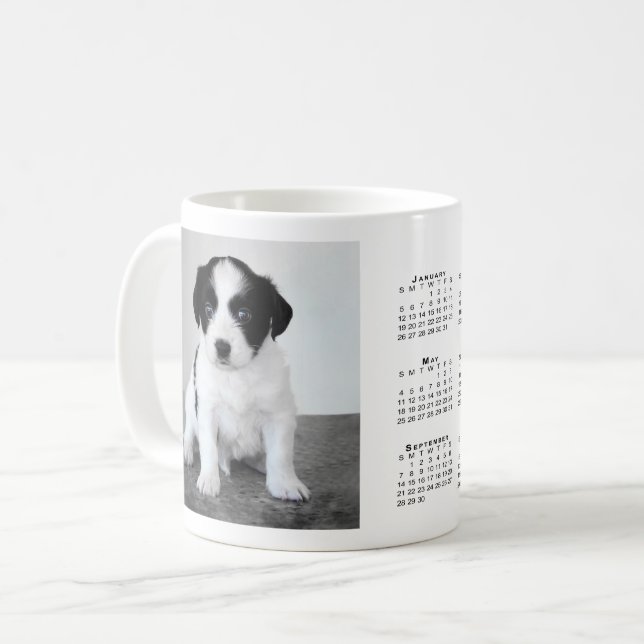 Caneca De Café Mug de Café de Calendário do Pet Photo 2025 Person (Frente Esquerda)