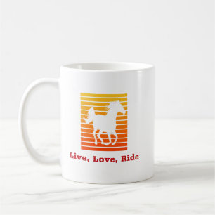 Caneca De Café Mug de Café de Cavalo de Corrida ao Vivo