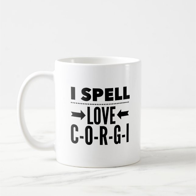 Caneca De Café Mug De Café De Corgi (Esquerda)