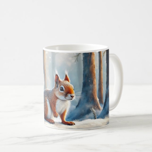 Caneca De Café Mug de café de esquilo (Frente Esquerda)