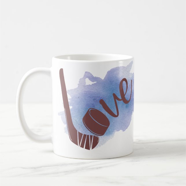 Caneca De Café Mug de Café de Hockey Puck - Presente para Amantes (Esquerda)
