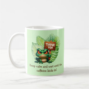 Caneca De Café Mug de café de humor com Sapo tropical - personali