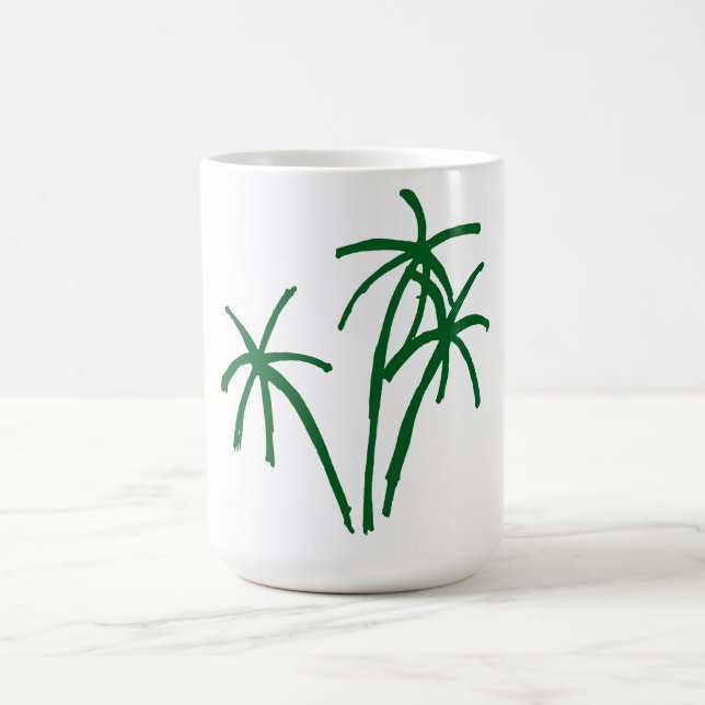 Caneca De Café Mug de café de palmeira de verão (Centro)