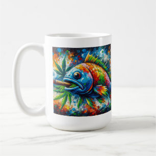 Caneca De Café Mug de café de peixe colorido