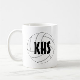 Caneca De Café Mug de café de voleibol personalizável