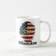Mug de Café do Estado do Wisconsin Personalizado